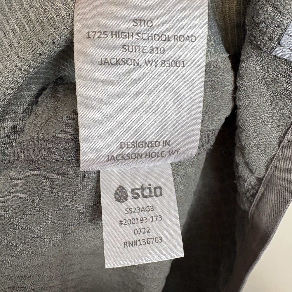 Stio Men's Small Sidecut Tech Hoodie Gray Full Zip * - Picture 13 of 13